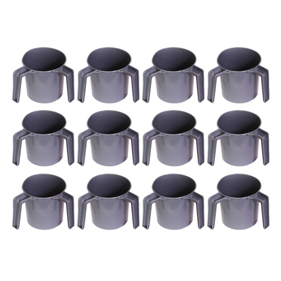 YBM HOME Plastic Round Wash Cup BA157- 12 pack - grey