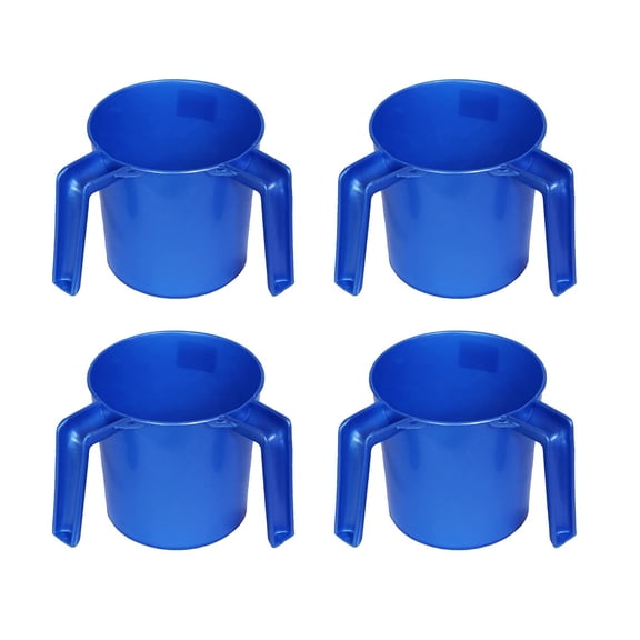 Plastic Round Wash Cup BA157- 4 pack - Blue
