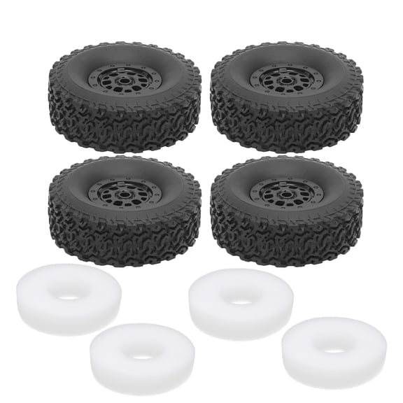 Plastic Rubber Tire Wheel Hub Sponge Set RC Car Accessory Fit for WPL C14 / C14K / C24