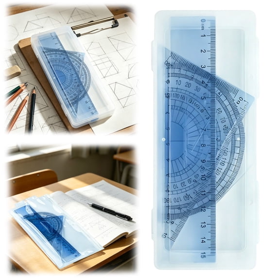 Plastic Ruler, Centimeter Scale Measuring Ruler, 15Cm Random Color Transparent Wear Resistant Straight Ruler, Accurate Metric Ruler for Students Artists Designers S-Chool Office Home Measurement