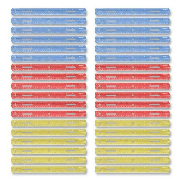Plastic Ruler, Standard/Metric, 12 Plastic Ruler, Standard/Metric, 12