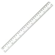 Plastic Ruler, Straight Ruler, Clear See Through Measuring Tool for Home, Classroom, Office with Centimeters and Inches, 30cm/12 Inch