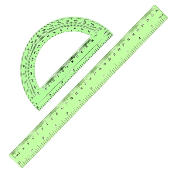 Plastic Ruler Straight Ruler Ruler And Protractor Set Metric Ruler Classroom Must Haves Ruler With Centimeters And Inches Measuring Tool