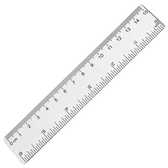 Plastic Ruler with Easy Read Scale and Scratch Resistant Surface, Transparent Measuring Tool for Office and Home Use (1Pcs, 6In) Clear2