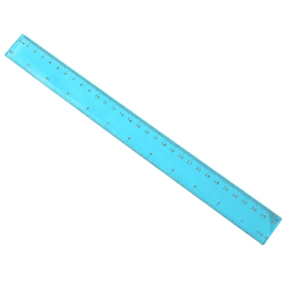 Plastic Ruler with Inch and Centimeter Dual Scale, Colorful Straight Measuring Tool for Office and Home