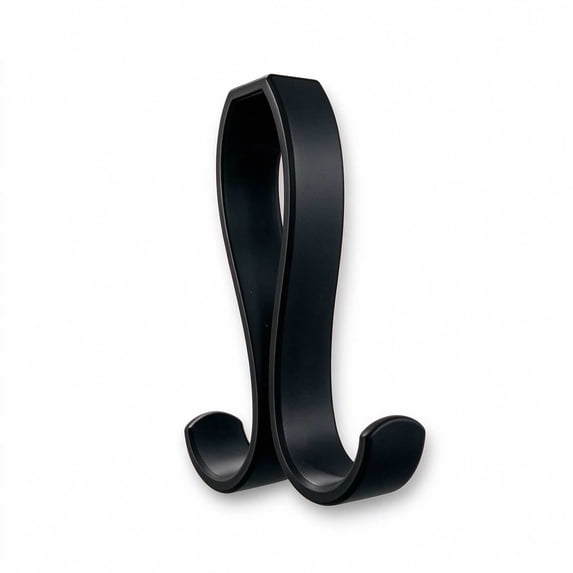 Plastic S‑Shaped Shower Curtain Rod Hook, Double‑End Hanging Hook for Bathroom Closet