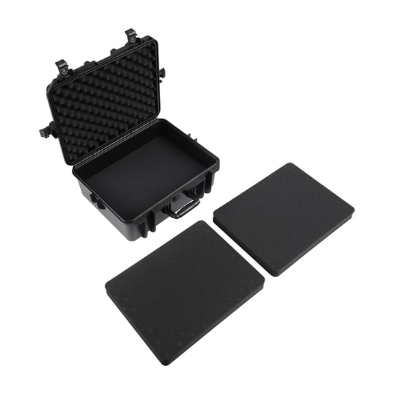 Plastic Safety Box with Lid Storage Box and Dividers, Protective Travel Storage Box for Cameras, Drones, Tools & Equipment