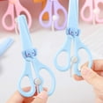 thumbnail image 1 of Plastic Safety Design Art Scissors, Creative Crafts Scissors for Book Sticker Paper Scrapbooking, Not Hurt Hands, 1 of 6