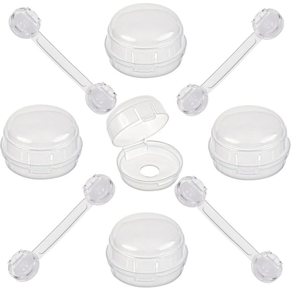 Plastic Safety Guard Stove Knob Safety Covers Baby Proofing Child Safety Locks No Screws Drawer Clasp Mixed Color 11pcs/set