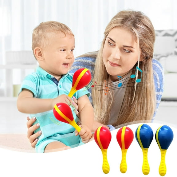 Plastic Sand Sinker Percussion Instrument | Orff Rhythm Shaker | Musical Accompaniment Toy | Blue Red | Plastic | 2 Pack | 12.5x8.8x4.4cm | Lightweight Rhythm Maker