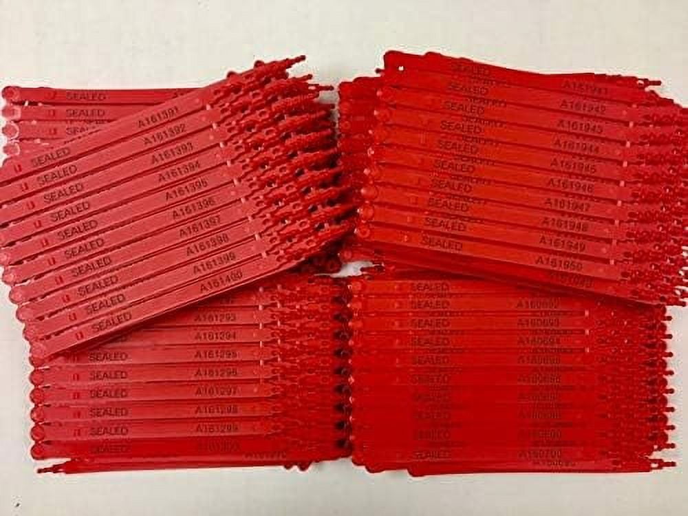 Plastic Seal Security With Print Progressive Numbering Shipping Seals