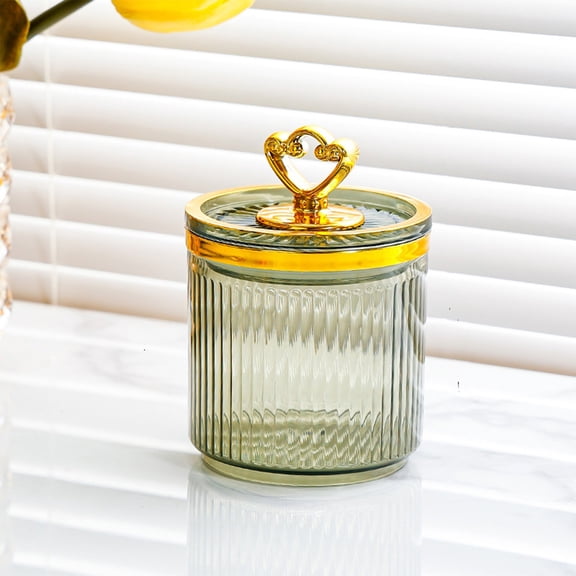 Plastic Sealed Jars Kitchen Organizer Clear Storage Jar With Lid Food Grade Container 4.72x3.15 Inch for Candy Snacks Bathroom Sponges Wedding Decor