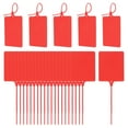 thumbnail image 1 of Plastic Seals Shipping Tags, for Basket Labels Cable Labels Tags Product Identification, 3.1x3.9 Inch Red, 1 of 6