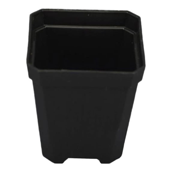 Plastic Seedling Pots, 3 Inch Flower Pots, Small Square Plastic Plant Pots, Succulent Planter Nursery Pots with Drain Hole for Outdoor Indoor Starting Seedlings Garden, Room and Balcony Decor, Black