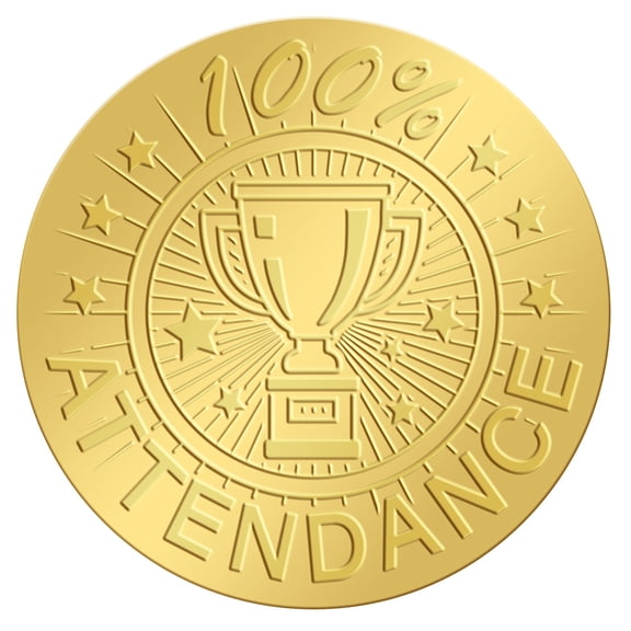 Plastic Self Adhesive Gold Foil Embossed Stickers Medal Decoration Sticker Trophy 50x50mm 4pcs/sheet DIY