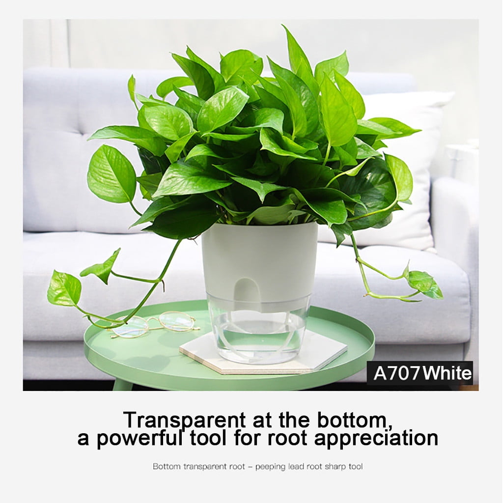 Plastic Self Watering Pots, Large Clear Plastic AutomaticWatering