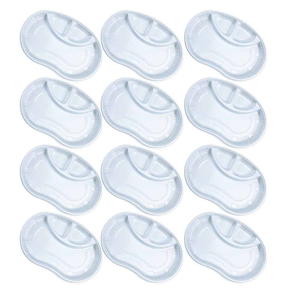 Plastic Serving Tray Disposable Trays Disinfection Plate Pallet Surgical Injection Kidney Dish Food 50 Pcs