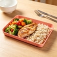 thumbnail image 1 of Plastic Serving Tray, Large 15 Inch Food Grade Serving Platter, Reusable Heavy Duty Tray for Parties Picnics Bbq and Home Kitchen, 1 of 7
