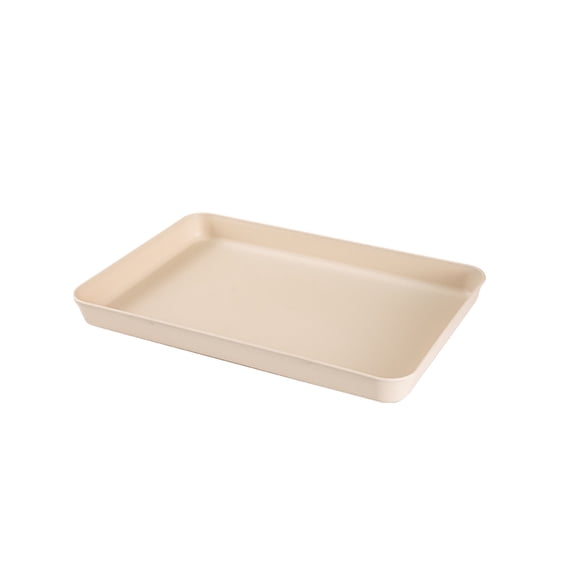 Plastic Serving Tray, Large 15 x 10 Inch Reusable Serving Platter, Food Grade BPA Free Party Tray for BBQ Picnic Catering Home Kitchen
