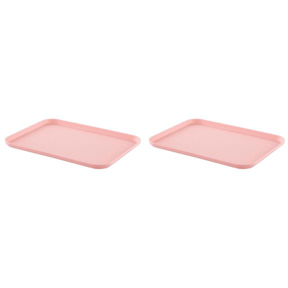 Serving Tray, Stackable Crafts Organizer Tray for Jewelry, Beads, DIY Projects, Painting, Snack, Appetizer, Unbreakable Wheat Straw Platter