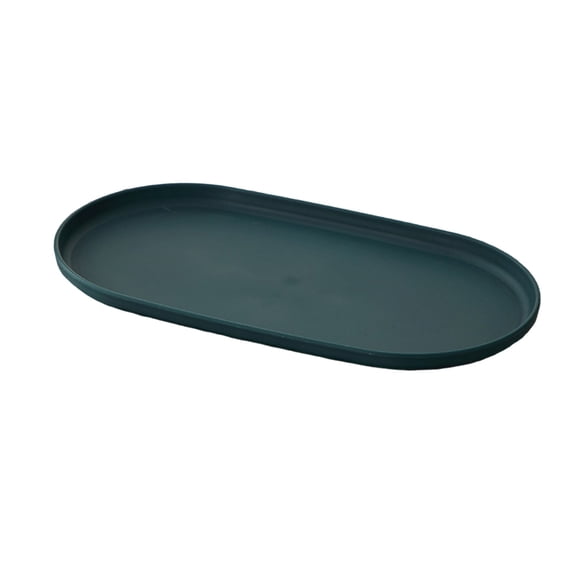Plastic Serving Trays, Reusable Small Serving Platters, Party Platters for Home Decor, Food, Cheese, Fruit, Vegetables, Charcuterie, Appetizer Serving Tray, 11.8x6.5 inches