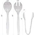 Plastic Serving Utensils, Clear Heavy Duty Disposable utensil | Set 10 ...