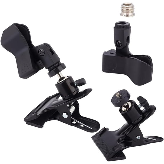 Plastic Sewing Tool Tabledesk Clip with Iron Findings Black 8~10.7x6~7.8x4.9~9.2cm