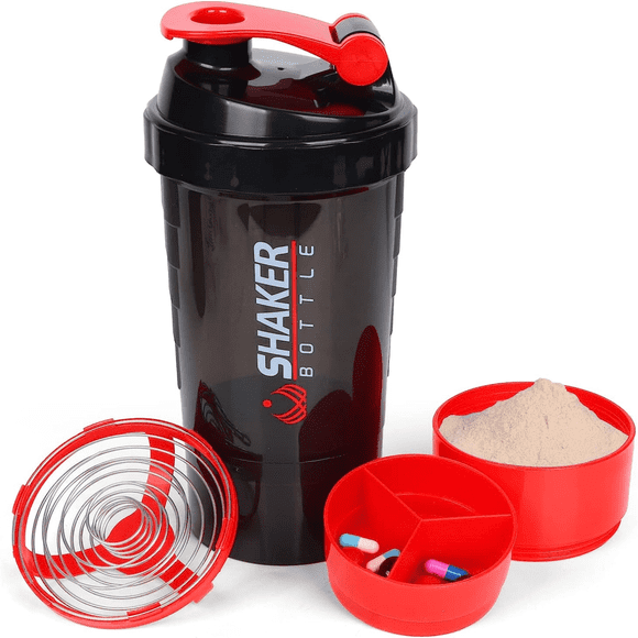 Plastic Shaker Cup For Protein Powder, Smoothies, Sports Water Bottle For Running And Fitness