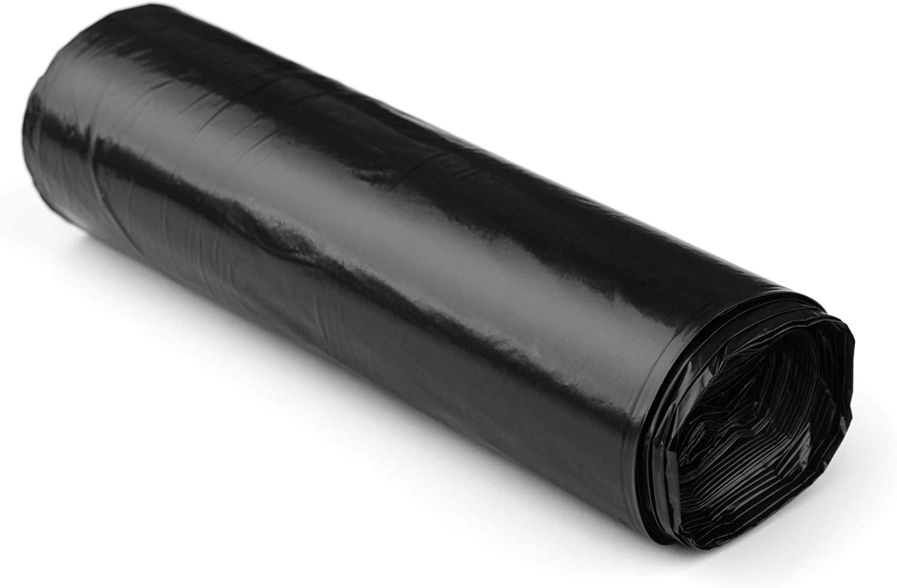Plastic Sheeting Roll 6 Mil Black (10' x 100') for Flooring Underlayment, Pond Liner, Roof Tarp, Landscape Ground Cover, Lumber Tarp, Drop Cloth, Painters Plastic, Construction Film, Room Barrier