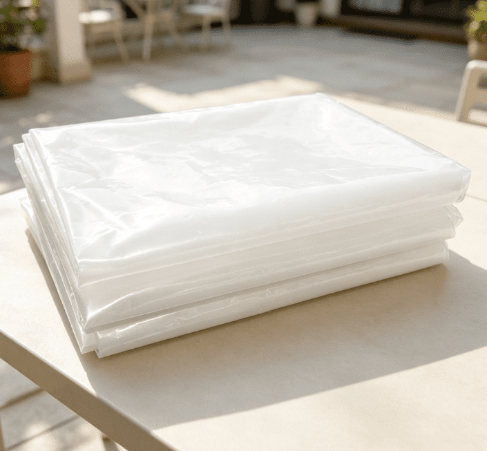 Plastic Sheeting,Thick Clear Polyethylene Film, Waterproof Multipurpose Tarp, Cuttable Plastic Cover for Furniture, Greenhouse, Garden, and Dust Protection