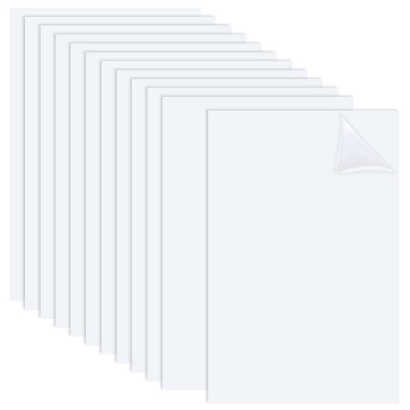 Plastic Sheets DIY Craft Making Supplies Rectangle White 150x100x0.5mm