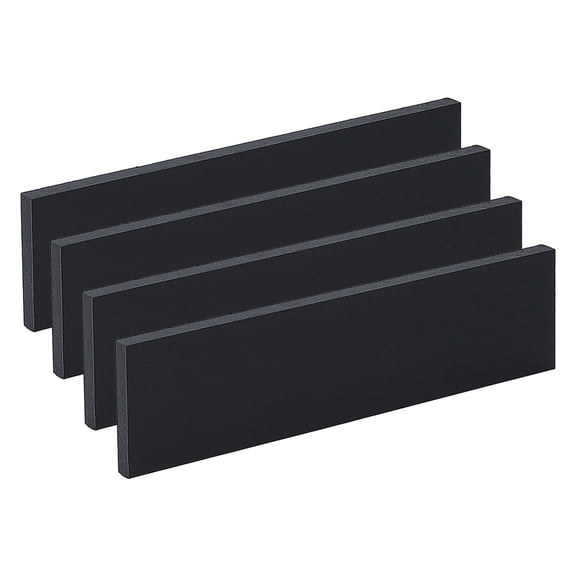 Plastic Sheets Rectangle Black 30.7x7.7x1.25cm