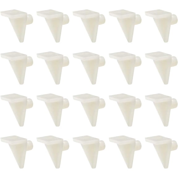 Plastic Shelf Support Pegs 20pcs 5mm Cabinet Shelf Clips Shelf Bracket Holder Peg for Kitchen Furniture Book Shelves Supplies