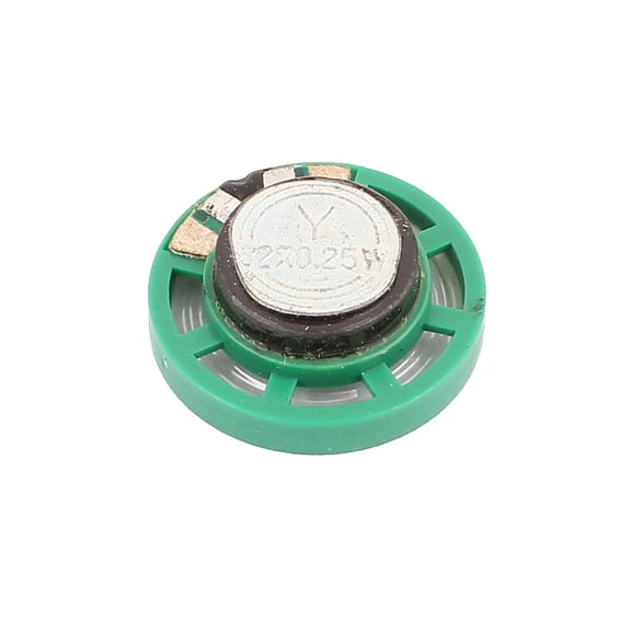 Uxcell Plastic Shell 1.1'' 32 Ohm 0.25W External Magnet Speaker Horn Loudspeaker for Mini Box Speakers Green