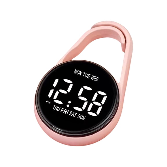 Plastic Shell Digital Clock Waterproof Electronic Hanging Watch with Hook