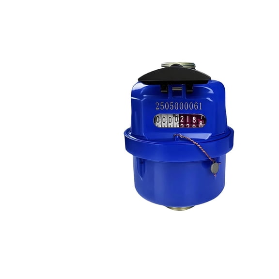 Plastic Shell Volumetric Water Meter Rotary Piston Flow Measuring Instrument Home Tool