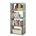 thumbnail image 1 of Plastic Shelving Unit 4 Layer, 15.7x11.0x49.2In Plastic Shelving Units Free Standing,Storage Unit, Book Cabinet Rack Bookcase Shelving Storage Organizer Bookshelf Stand, 1 of 15