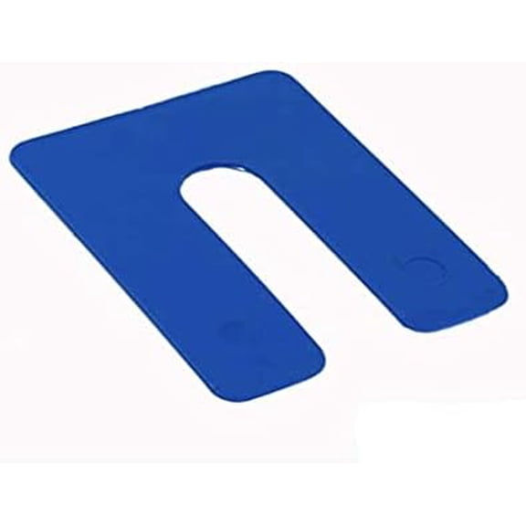 Plastic Shim Horseshoes U, Size: 3" x 4" x 1/16". Pack of 200 pcs. Blue, Made in U.S.A. Levelers for Window & Door Stack Shims, Spacer,.Free & Quick Shipping from USA, $$other