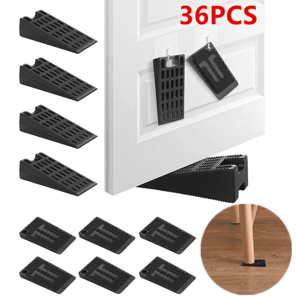 Plastic Shims for Leveling - 36 Piece Jar, Strong and Durable Table Wedges, DIY Levelers for Furniture, Chair, Cabinet, Table Leg, Restaurant - Adjustable Multipurpose Furniture Levelers