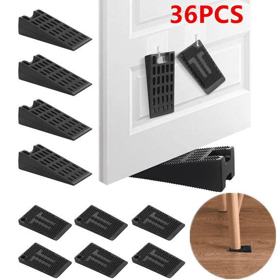 Plastic Shims for Leveling - 36 Piece Jar, Strong and Durable Table Wedges, DIY Levelers for Furniture, Chair, Cabinet, Table Leg, Restaurant - Adjustable Multipurpose Furniture Levelers