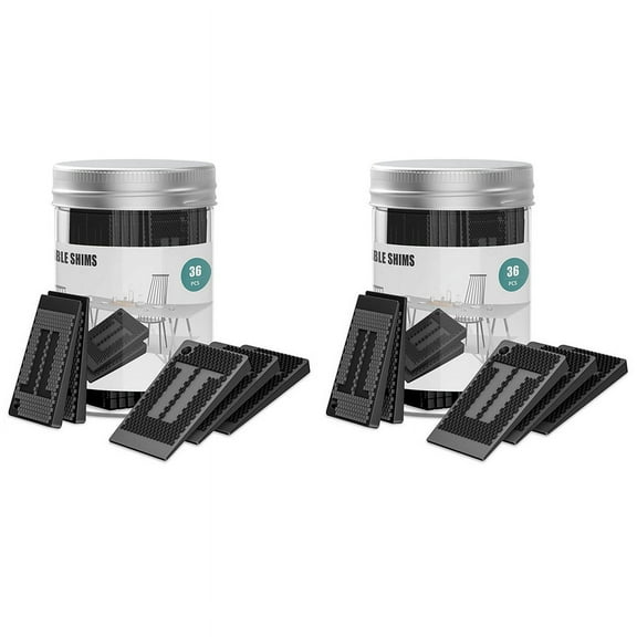 Plastic Shims for Leveling - 72 Piece Jar, Strong and Table Wedges, DIY Levelers Furniture, Table, Chair