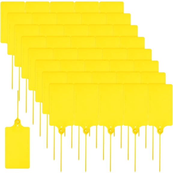 Plastic Shipping Tags, 300 Pack, Waterproof Self-Locking Security Label Ties