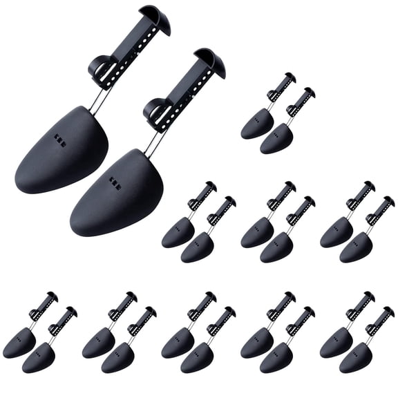 Plastic Shoe Stretcher Men,10 Pairs Adjustable Shoe Trees for Men Portable Shoe Tree Shaper Stretchers Holder