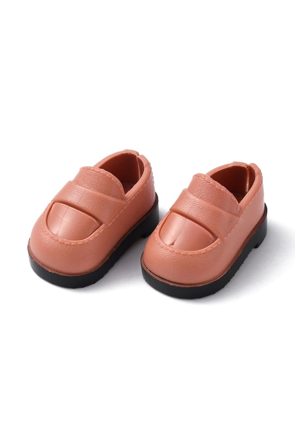 Plastic Shoes for Dolls Accessories Chocolate 42x23.5x24mm Inner Diameter: 15x12mm