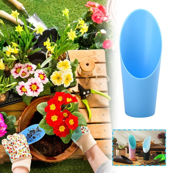 Plastic Shovel for Gardening with Ergonomic Handle and Durable Construction for Easy Digging and Planting Ideal for Home Gardeners and Outdoor Use
