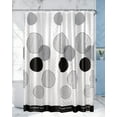 thumbnail image 1 of Plastic Shower Curtain - 72 x 72 inch, Polka Dot Shower Curtain - Translucent - Waterproof PEVA Shower Curtain for Bathroom, with 12 Plastic Hooks, 1 of 5