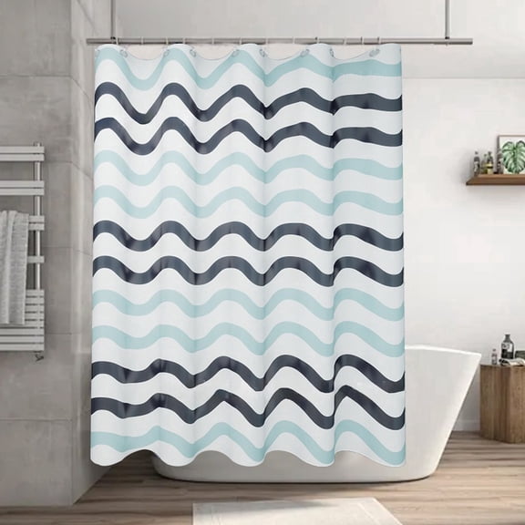 Plastic Shower Curtain, Waterproof Mildew-Proof Lightweight, Easy Clean, for Bathroom Hotel RV Dorm Gym