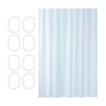 thumbnail image 1 of Plastic Shower Curtain with Hooks | Thickened Waterproof Bathroom & Toilet Partition Curtain | 1-Pack, 1 of 6