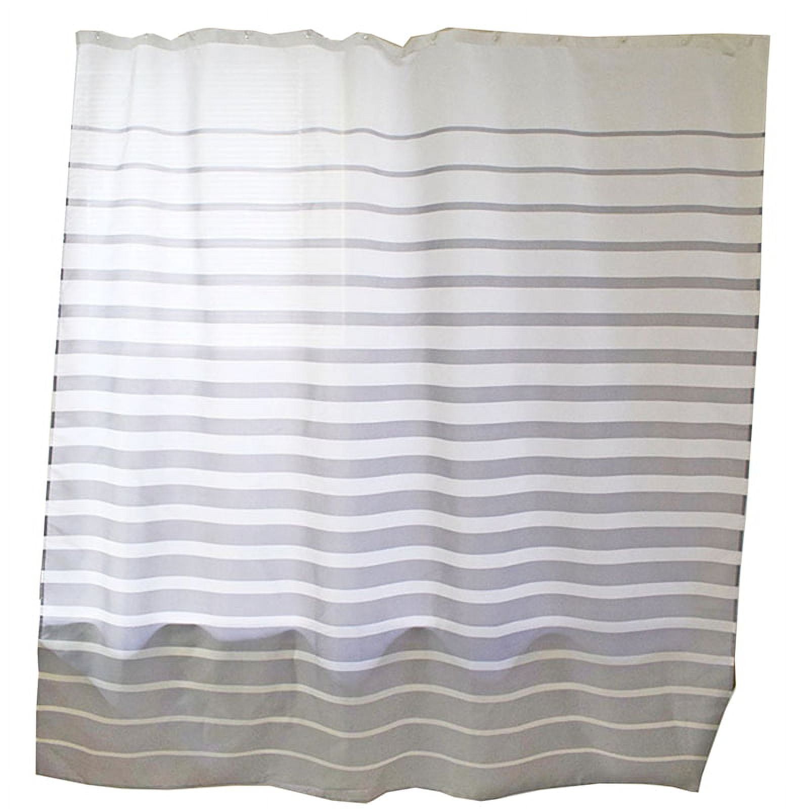 Plastic Shower Curtains PEVA White Striped Bath Screen Hotel Bathroom