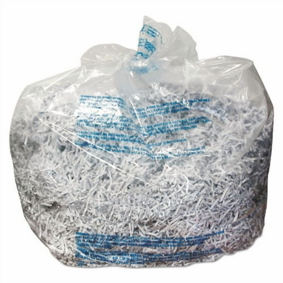 Plastic Shredder Bags, 30 Gal Capacity, 25/box | Bundle of 2 Boxes